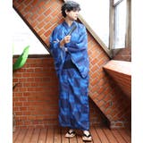 浴衣 メンズ 格子 浴衣 単品 総柄 夏 夏祭り 花火大会に  | 8（eight）  | 詳細画像15 