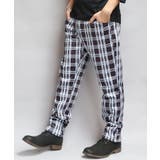 タータンチェック | ボンディングパンツ メンズ レディース スキニー 裏起毛 防寒 | 8(eight)
