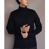 ネイビー | カシミヤタッチタートルネック ニットセーター メンズ ニット | 8(eight)