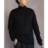 ブラック | カシミヤタッチタートルネック ニットセーター メンズ ニット | 8(eight)