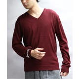 ワイン | カシミヤタッチ ニット メンズ セーター Vネック インナー | 8（eight） 