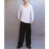 ストレッチUネックロンT メンズ Tシャツ 裏起毛 ユニセックス | 8（eight）  | 詳細画像6 