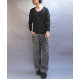 ストレッチUネックロンT メンズ Tシャツ 裏起毛 ユニセックス | 8（eight）  | 詳細画像12 