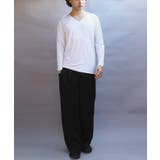 ストレッチVネックロンT メンズ Ｔシャツ ロング 裏起毛  | 8（eight）  | 詳細画像7 