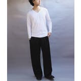ストレッチVネックロンT メンズ Ｔシャツ ロング 裏起毛  | 8（eight）  | 詳細画像8 