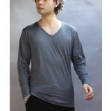 ストレッチVネックロンT メンズ Ｔシャツ ロング 裏起毛  | 8（eight）  | 詳細画像20 