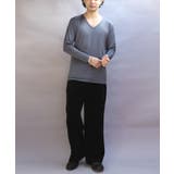 ストレッチVネックロンT メンズ Ｔシャツ ロング 裏起毛  | 8（eight）  | 詳細画像22 