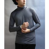 チャコール | タートルネック メンズ タートル インナー 裏起毛 ストレッチ | 8(eight)