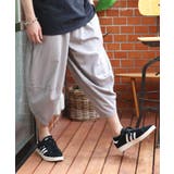 グレー | サルエルパンツ メンズ サルエル クロップドパンツ リネン 涼しい | 8(eight)