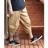 ベージュ | サルエルパンツ メンズ サルエル クロップドパンツ リネン 涼しい | 8(eight)