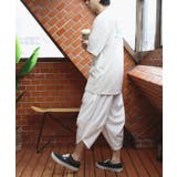 サルエルパンツ メンズ サルエル クロップドパンツ リネン 涼しい  | 8（eight）  | 詳細画像9 