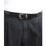 ブラック | ウエスタンベルト メンズ レザーベルト PUレザー バックル | 8（eight） 