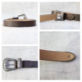 ウエスタンベルト メンズ レザーベルト PUレザー バックル | 8（eight）  | 詳細画像8 