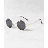 ゴールド×スモーク | 丸メタルフレームサングラス メンズ レディース 専用ケース付き | 8(eight)