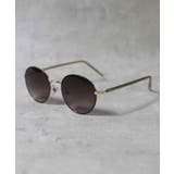 ゴールドブラック×スモークハーフ | ボストンサングラス メンズ レディース メタルフレーム | 8(eight)