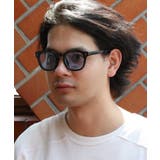 ブラック×ライトブルー | ウェリントンサングラス メンズ レディース 専用ケース付き | 8(eight)