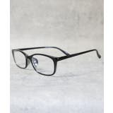 ブラックエキス/クリア | スクエアサングラス メンズ レディース ブルーライトカット ケース付き | 8(eight)