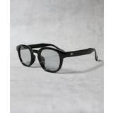 ブラック/ライトグレー | 調光 偏光 ウェリントンサングラス メンズ 黒ぶち 伊達めがね | 8(eight)