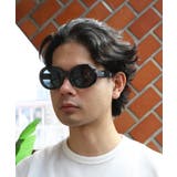 オーバルサングラス メンズ レディース 黒ぶち眼鏡 ストリート | 8(eight) | 詳細画像6