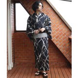 刷毛目格子ネイビー | 浴衣 3点セット 浴衣 | 8（eight） 