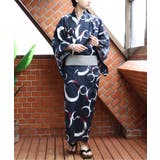 輪ちらしネイビー | 浴衣 3点セット 浴衣 | 8（eight） 