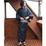 獅子雲花鳥(紺) | 浴衣 単品 浴衣 | 8(eight)