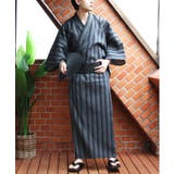 ネイビー | しじら浴衣 2点セット メンズ 浴衣 帯セット 花火大会 和柄 | 8(eight)