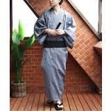 濃グレー | しじら浴衣 2点セット メンズ 浴衣 帯セット 花火大会 和柄 | 8(eight)