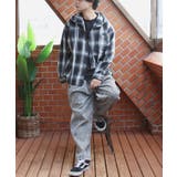 フードシャツ メンズ 長袖シャツ チェック柄 オーバーサイズ | 8（eight）  | 詳細画像10 