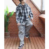 フードシャツ メンズ 長袖シャツ チェック柄 オーバーサイズ | 8（eight）  | 詳細画像9 