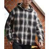 フードシャツ メンズ 長袖シャツ チェック柄 オーバーサイズ | 8（eight）  | 詳細画像15 