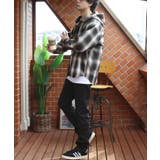 フードシャツ メンズ 長袖シャツ チェック柄 オーバーサイズ | 8（eight）  | 詳細画像22 