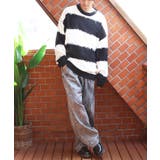 ボーダーニットセーター メンズ ニットセーター クルーネック | 8（eight）  | 詳細画像10 