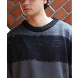 ボーダーニットセーター メンズ ニットセーター クルーネック | 8（eight）  | 詳細画像43 