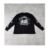 クロス×スカルプリント ワッフルロンT メンズ ロングTシャツ 十字架 | 8(eight) | 詳細画像13