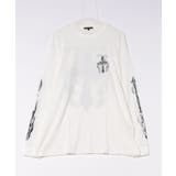 クロス×スカルプリント ワッフルロンT メンズ ロングTシャツ 十字架 | 8(eight) | 詳細画像14