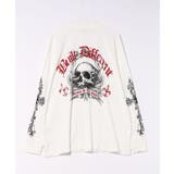 クロス×スカルプリント ワッフルロンT メンズ ロングTシャツ 十字架 | 8(eight) | 詳細画像18
