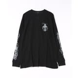 クロス×スカルプリント ワッフルロンT メンズ ロングTシャツ 十字架 | 8(eight) | 詳細画像19