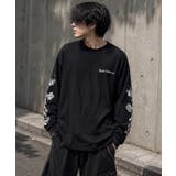 クロス×スカルプリント ワッフルロンT メンズ ロングTシャツ 十字架 | 8(eight) | 詳細画像4
