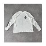 クロス×スカルプリント ワッフルロンT メンズ ロングTシャツ 十字架 | 8(eight) | 詳細画像6