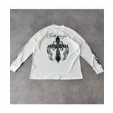 クロス×スカルプリント ワッフルロンT メンズ ロングTシャツ 十字架 | 8(eight) | 詳細画像7