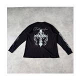 クロス×スカルプリント ワッフルロンT メンズ ロングTシャツ 十字架 | 8(eight) | 詳細画像9