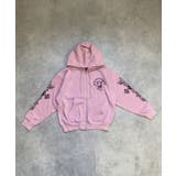 ピンク | パーカー メンズ パーカー ZIP ジップ エンジェルプリント 裏毛 | 8(eight)