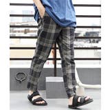 チャコールチェック | チェックアンクルテーパードパンツ メンズ 全7色 | 8(eight)