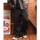 ブラック | ツイルカーゴパンツ メンズ ワイドパンツ | 8（eight） 