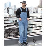 サックス | オーバーオール メンズ デニム ワイドタイプ | 8(eight)