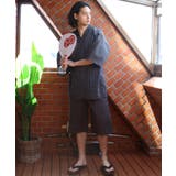 グレー | 甚平 メンズ しじら 浴衣 じんべい シンプル 夏 花火大会に | 8(eight)