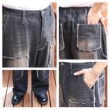 ダブルニーフリンジ加工デニムパンツ メンズ レディース デニム | 8（eight）  | 詳細画像7 