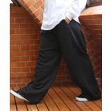 ブラック | ダブルタック 極太スウェットパンツ メンズ スウェット ワイド | 8（eight） 