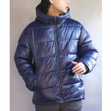 ダークブルー | 中綿フードジャケット メンズ シレ加工 アウター 防風 撥水 | 8(eight)